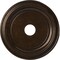 Ekena Millwork PVC Medallion (Canopies up to 11 1/2"), 19"OD x 3 1/2"ID x 1 1/2"P, Metallic Mystic Brown CMP19TRAMB - alternate 1